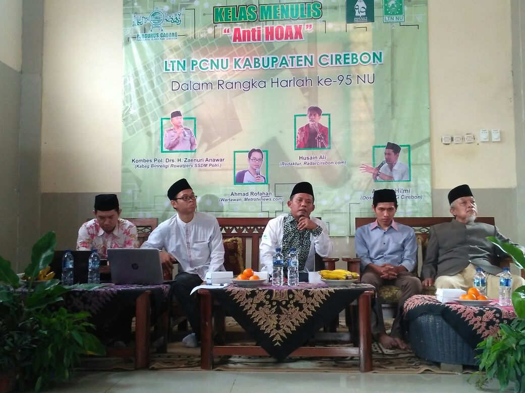 LTN NU Cirebon Gelar Kelas Menulis Anti Hoaks
