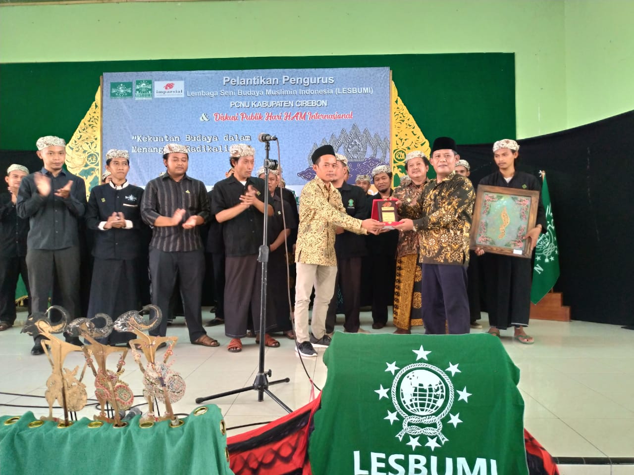 Dilantik, Lesbumi PCNU Kabupaten Cirebon Siap Gerakkan Dakwah Lewat Seni-Budaya