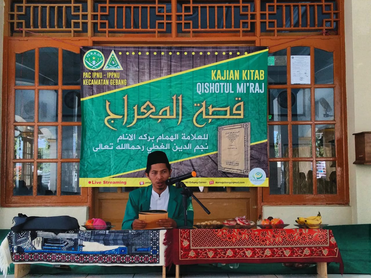 Peringati Isro Mi’roj Pelajar NU Gebang Gelar Ngaji Ala Santri