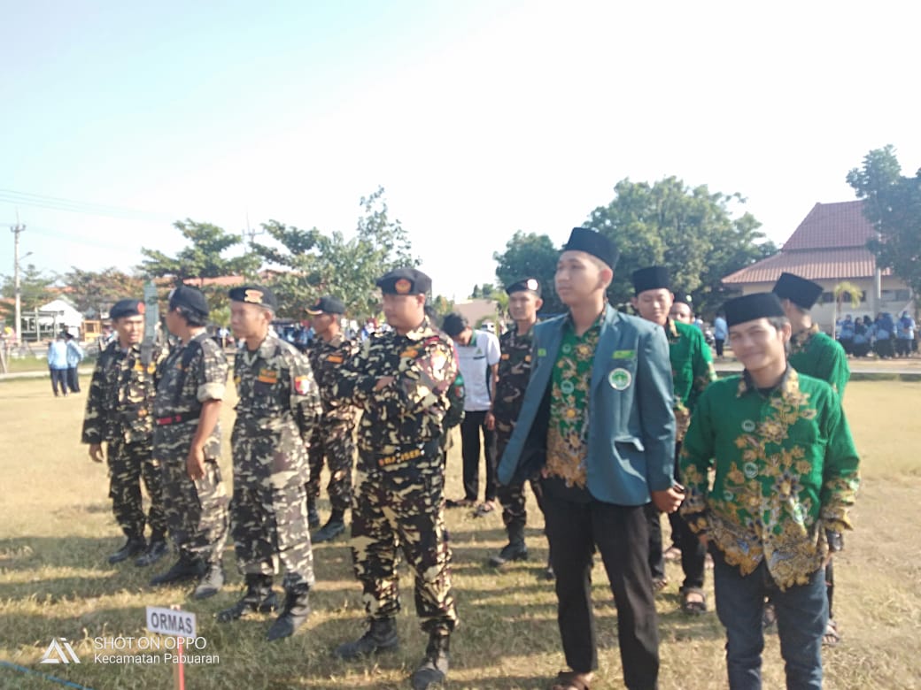 IPNU dan BANSER NU Pabuaran Ramaikan Upacara HUT ke-74 RI