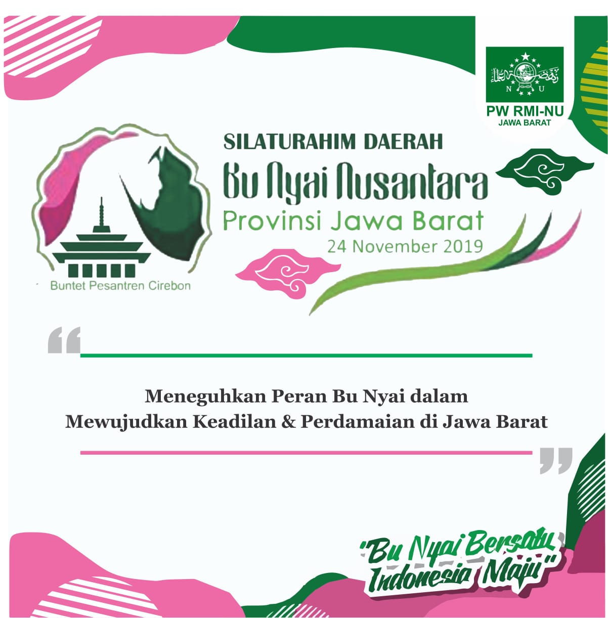 RMI NU Jawa Barat Siap Gelar Silaturahmi Daerah Bu Nyai Nusantara di Cirebon