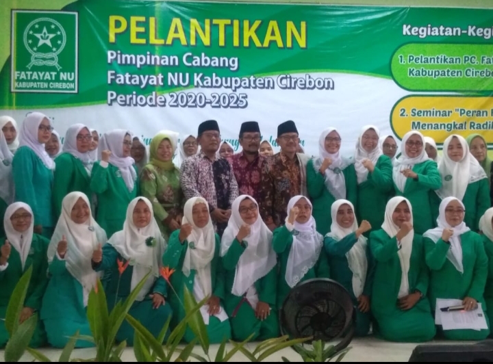 Dilantik, Fatayat NU Kabupaten Cirebon Angkat Tema Peran Perempuan dalam Menangkal Radikalisme