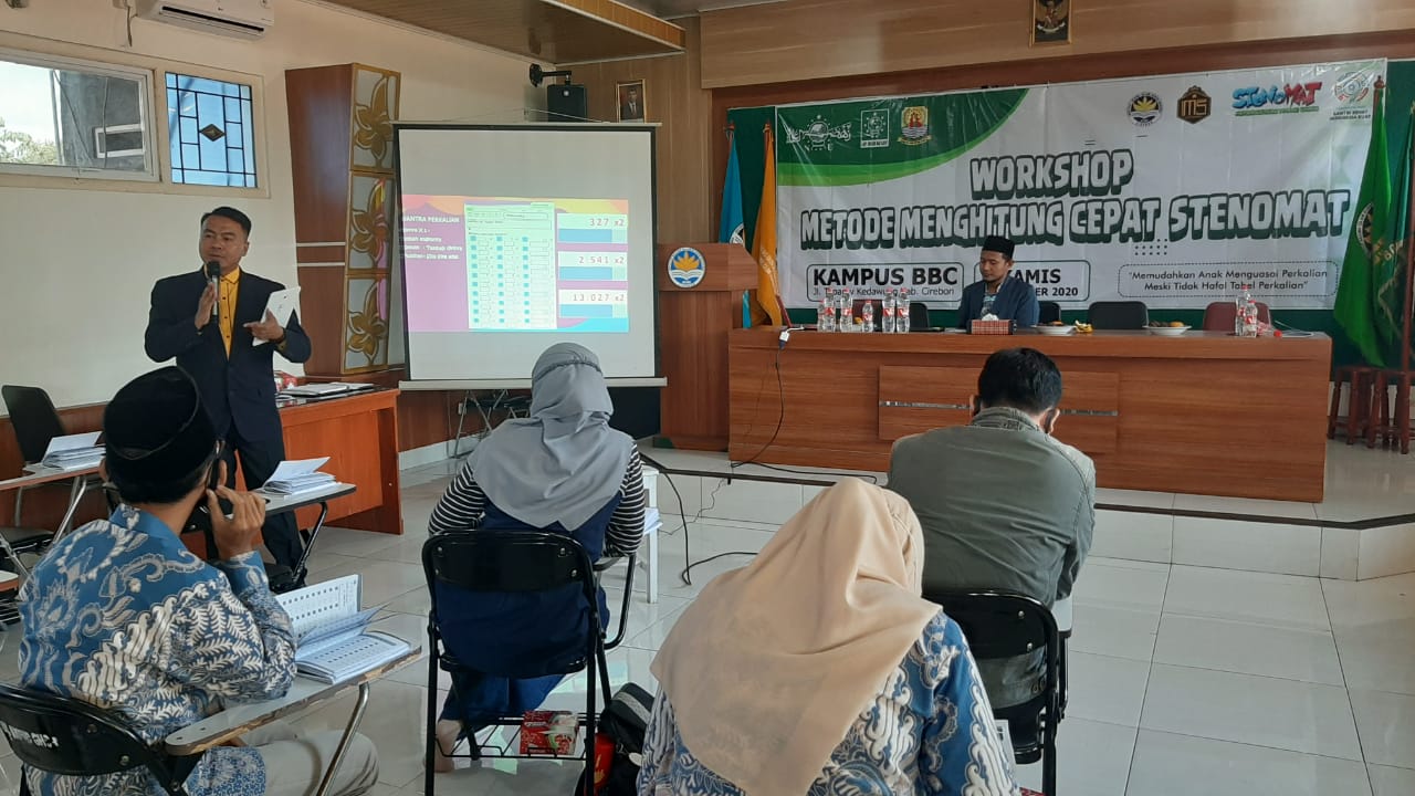 Tingkatkan Skil Guru, LP Ma’arif PCNU Kabupaten Cirebon Gelar Workshop Stenomat