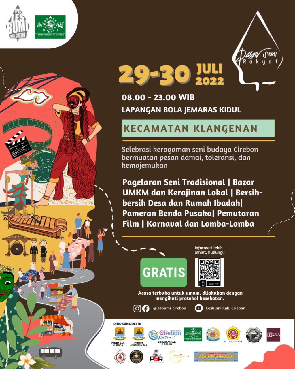 Lesbumi Kabupaten Cirebon Ajak Warga Hadiri Pasar Seni Rakyat