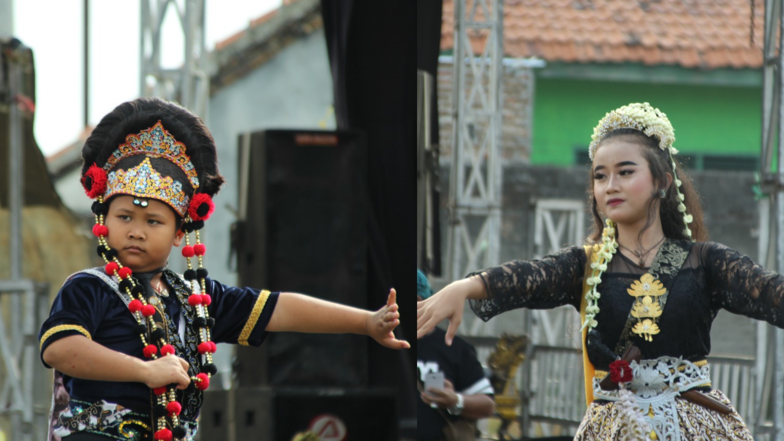 Najwa-Pandu Jadi Bintang Panggung Pasar Seni Rakyat PC Lesbumi Kabupaten Cirebon di Kecamatan Jamblang