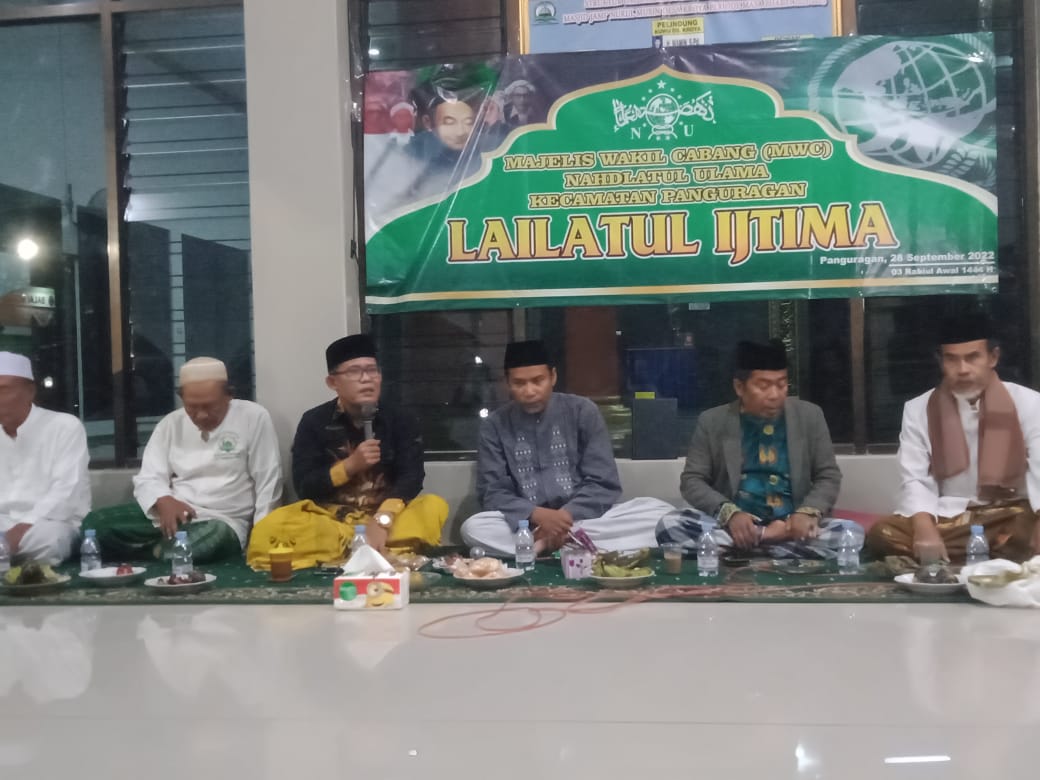 Hadiri Lailatul Ijtima’ di Panguragan, Kiai Aziz Dorong Pengurus MWC NU Dirikan Gedung KBNU