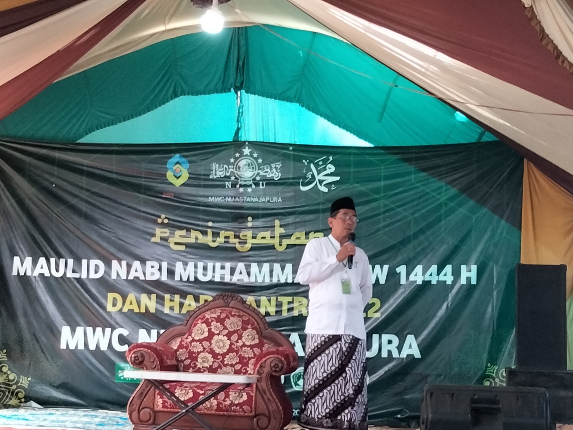 Peringatan Hari Santri 2022 MWC NU Astanajapura, Kuwu Merwet Berharap Seluruh Kecamatan di Indonesia Dirikan MWC