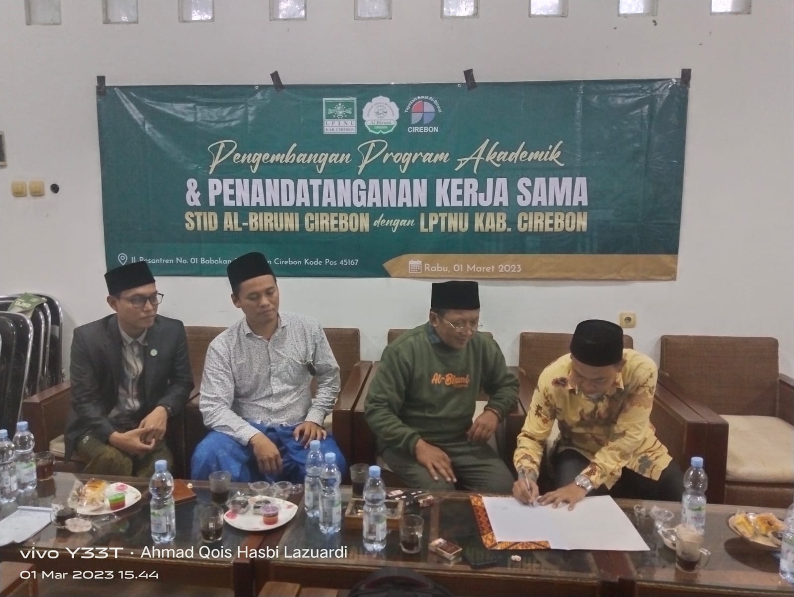 LPTNU Kabupaten Cirebon dan STID Al Biruni Lakukan Kerjasama Pelaksanaan dan Penguatan Tri Dharma Perguruan Tinggi