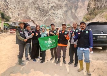 LPBI NU Kabupaten Cirebon Terjun Bantu Penanganan Bencana Longsor Gunung Kuda
